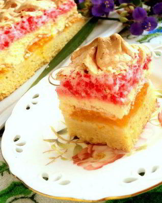 Сырник с фруктами