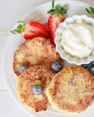 Сырник с творогом и манкой