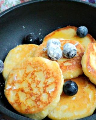 Сырники с арахисовой пастой