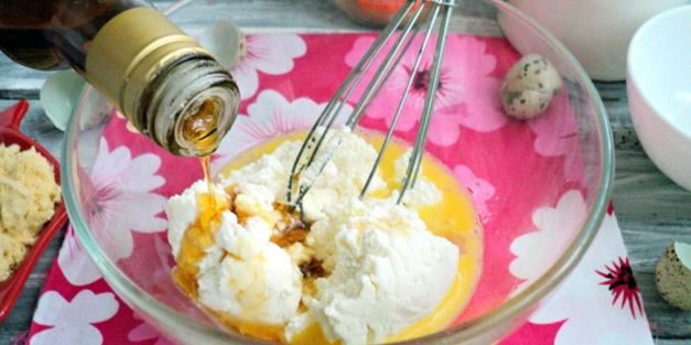 сырники с арахисовой пастой