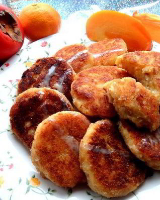 Сырники с хурмой