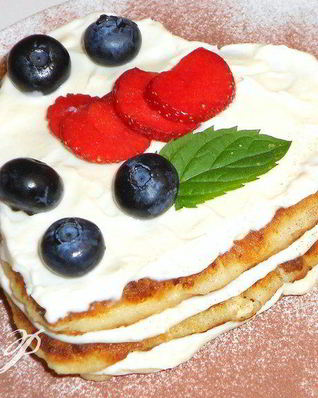 Сырники с кремом