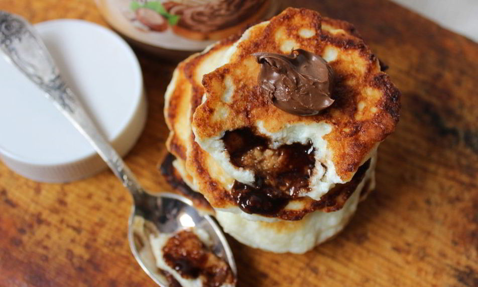 Рецепт сырники с шоколадной пастой