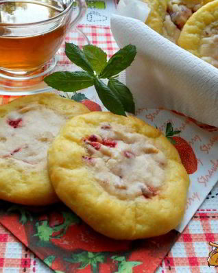 Сырники с творожным кремом в духовке