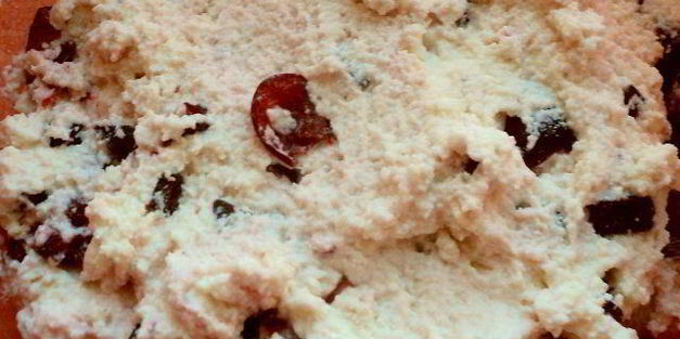 сырники с вишней и шоколадом