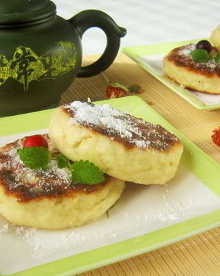 Сырники с яблоками