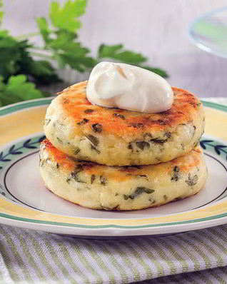 Творожники с сыром и зеленью