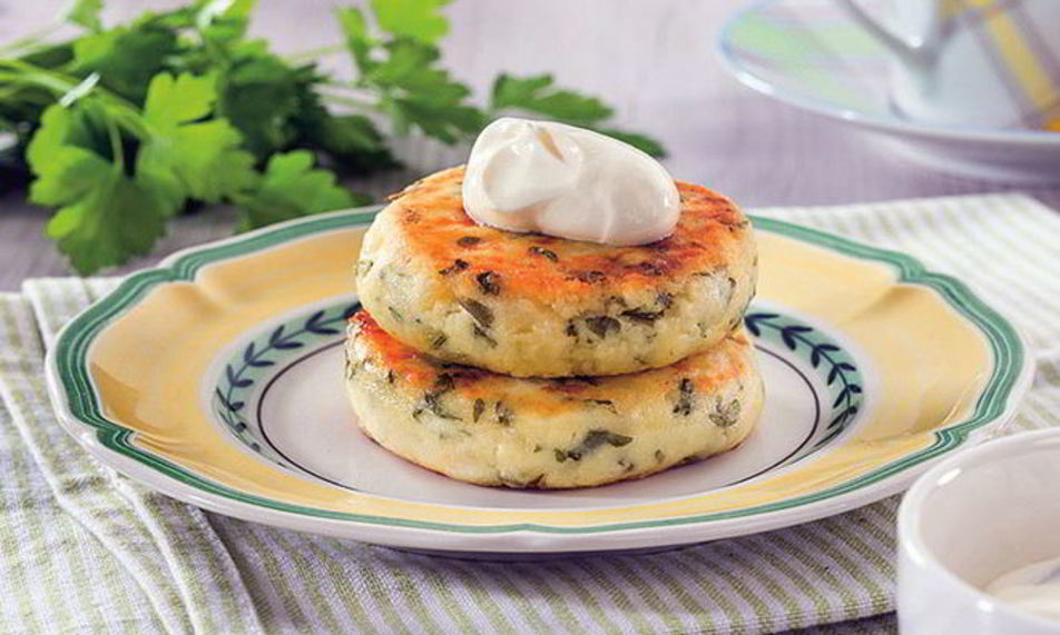 Рецепт творожники с сыром и зеленью