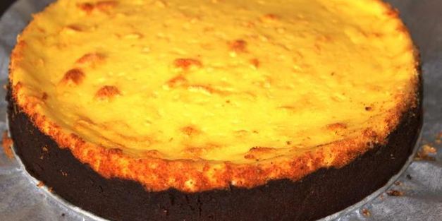 воздушный творожник на шоколадной основе