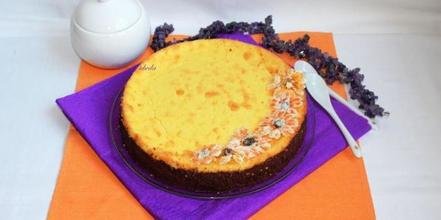 воздушный творожник на шоколадной основе