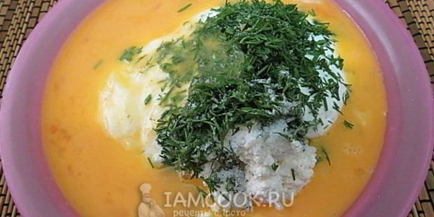 воздушные сырники с укропом в духовке