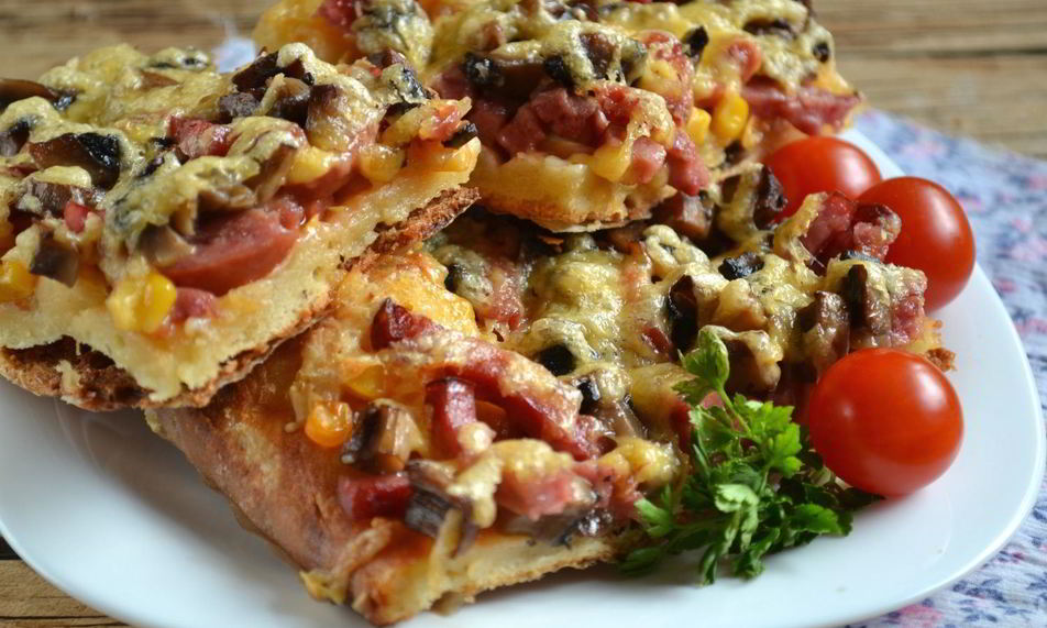 Рецепт бездрожжевое тесто для пиццы на молоке