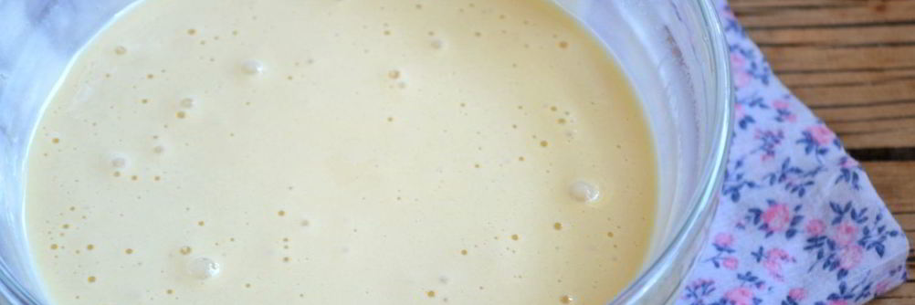 Бисквитное тесто с молоком