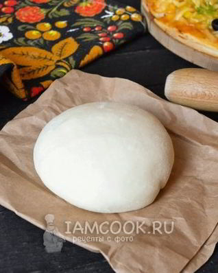 Быстрое тесто для пиццы с сухими дрожжами