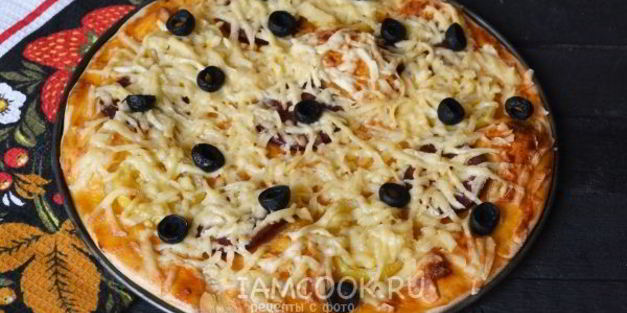 быстрое тесто для пиццы с сухими дрожжами