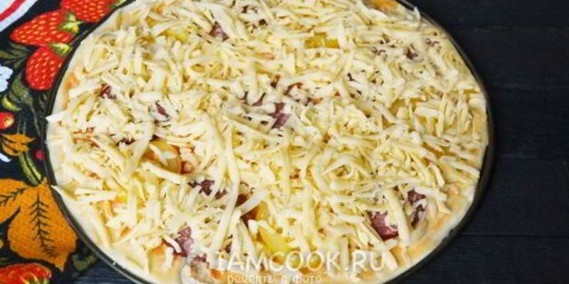 быстрое тесто для пиццы с сухими дрожжами