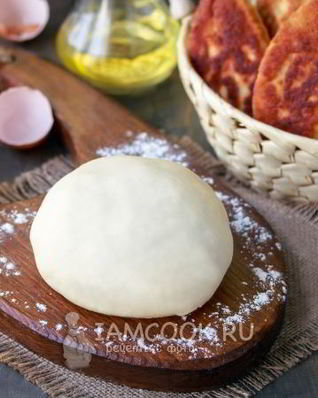 Быстрое тесто для жареных пирожков