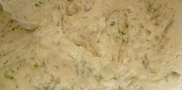 оладушки без яиц с зеленью