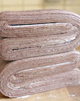 Шоколадное слоеное тесто