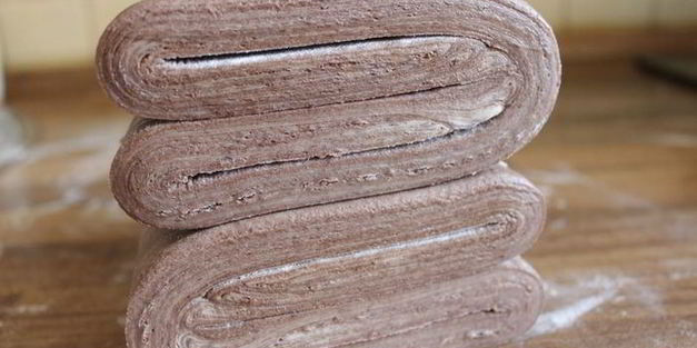 шоколадное слоеное тесто