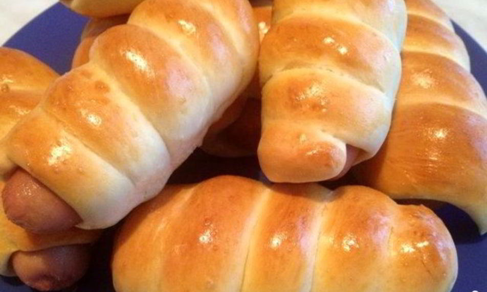 Рецепт тесто для пирожков с сосиской