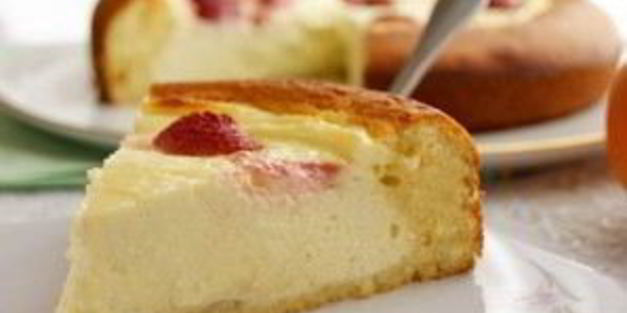 творожный пирог с бисквитным тестом