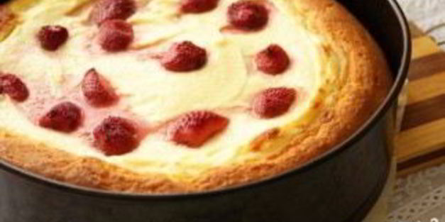 творожный пирог с бисквитным тестом