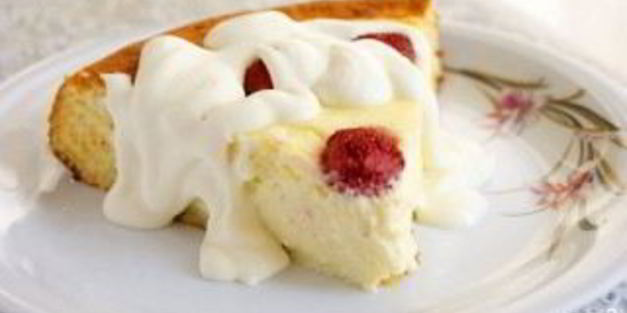 творожный пирог с бисквитным тестом