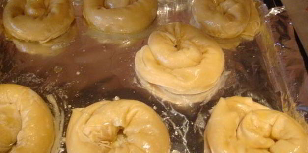 вытяжное тесто улитка с начинкой