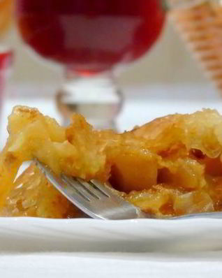 Яблочно-карамельный пирог с тестом фило