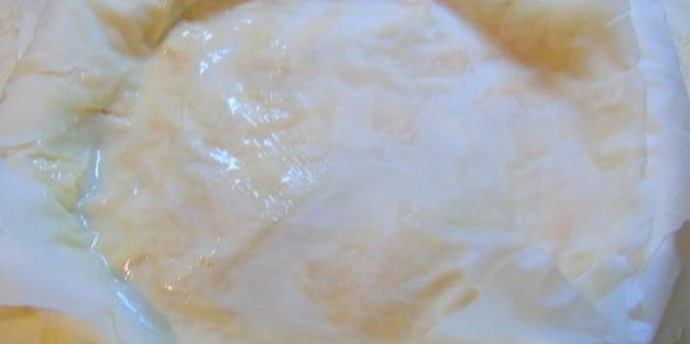 яблочно-карамельный пирог с тестом фило