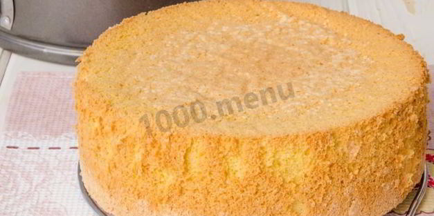 бисквит классический в духовке