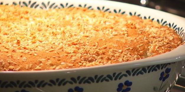 бисквит с манго и кокосом