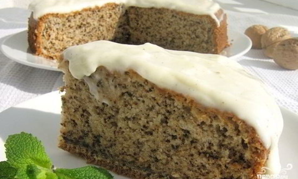 Рецепт бисквит с орехами