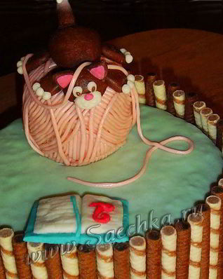 Бисквитный торт Опять двойка