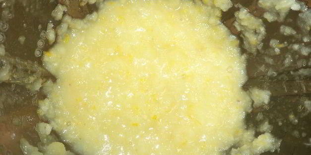 бисквитный торт с лимонной начинкой и заварным кремом