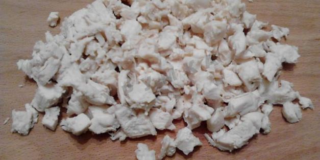 блинный торт с грибами и курицей