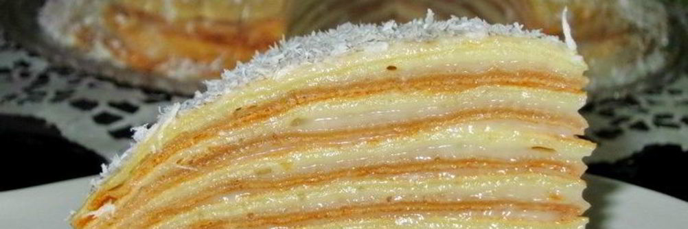 Блинный торт с медом