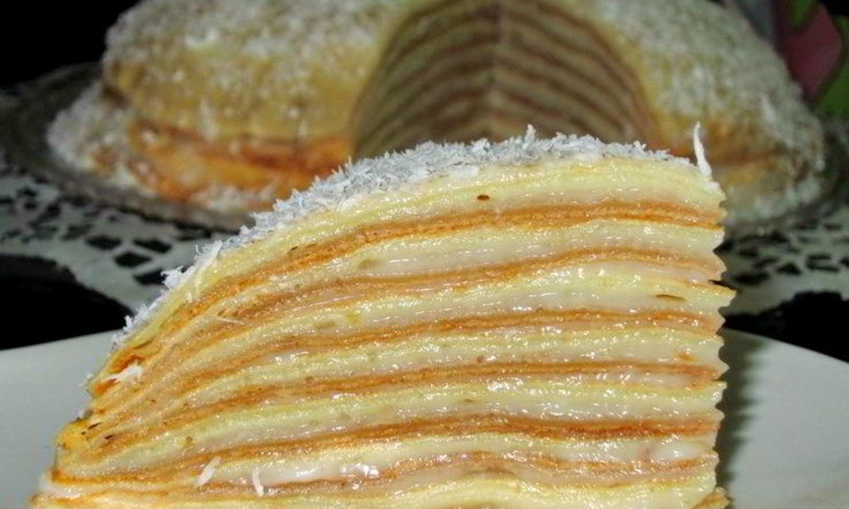 Рецепт блинный торт с медом