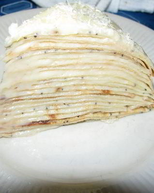 Блинный торт с заварным кремом