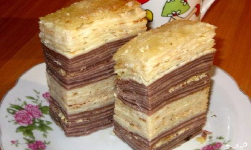 Рецепт блинный торт со сметаной и сгущенкой