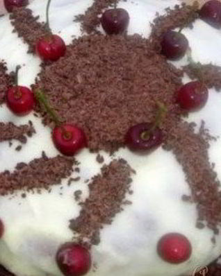 Быстрый бисквитный торт со сметанным кремом