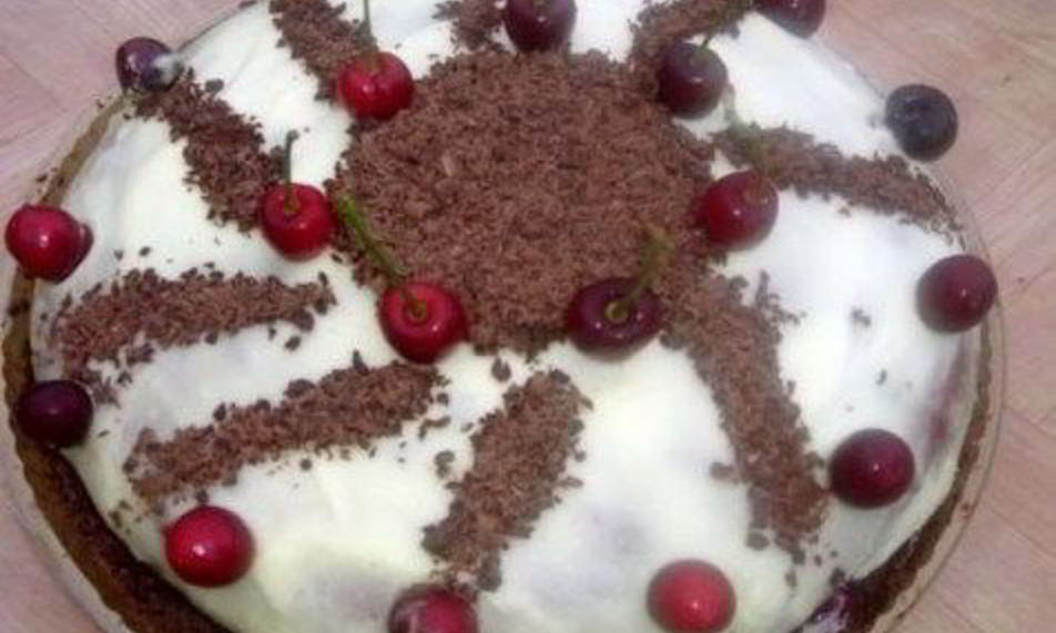 Рецепт быстрый бисквитный торт со сметанным кремом