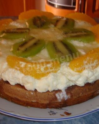 Фруктовый торт Фрукты в желе