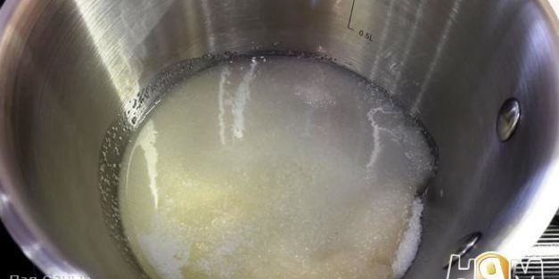 медовик с карамелью и клюквенным кули