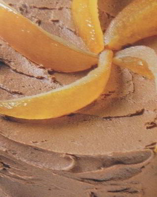 Мраморный торт с ароматом апельсина