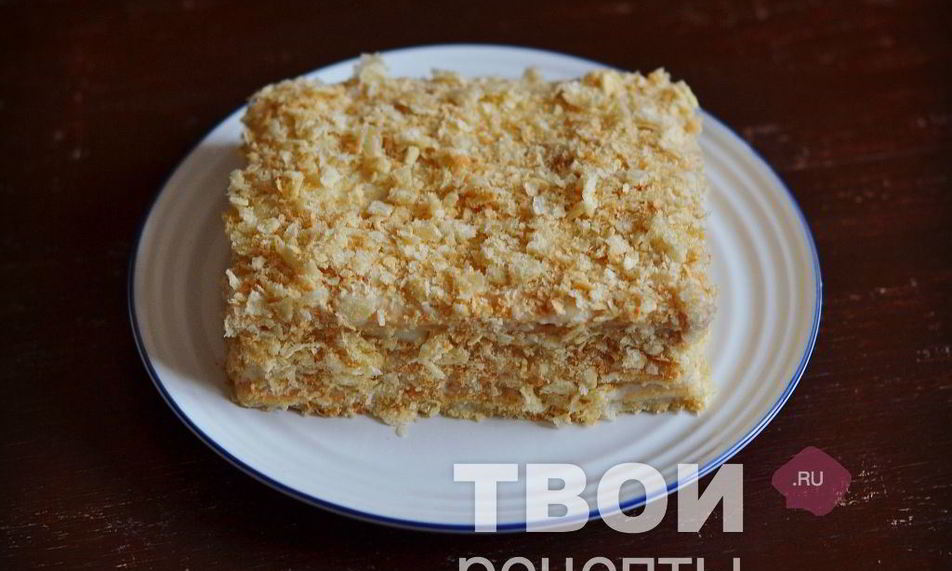 Рецепт наполеон из слоеного теста