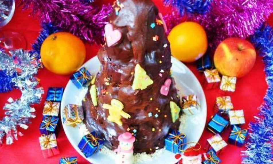 Рецепт новогодний торт елка