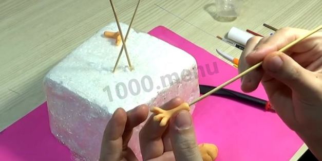 петух из мастики для торта