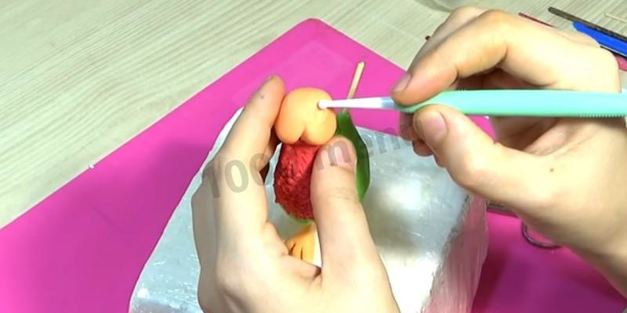 петух из мастики для торта